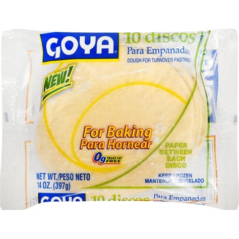 Goya Empanada Discos Dough For Baking 14 Oz Instacart
