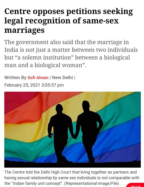 Indian Government Opposes Petitions To Recognise Same Sex Marriage