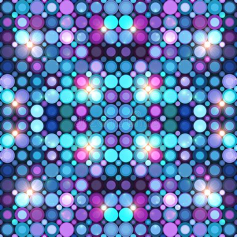 Abstract Blue Disco Lights Vector Background Stock Vector