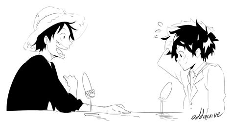 A Conversation Between Luffy And Deku Kingdom Hearts Anime Otaku