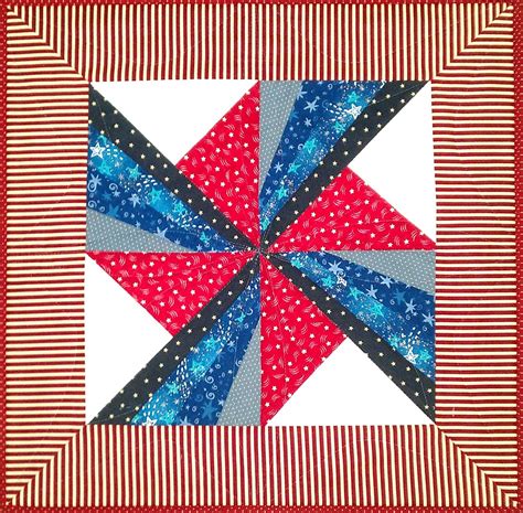 Mini Quilt Project 27 Pinwheel Fireworks