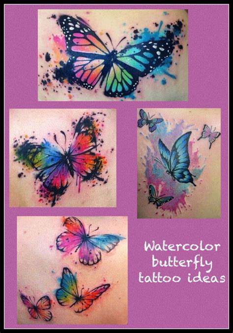 Butterfly Watercolor Tattoo Ideas I Love This Idea For