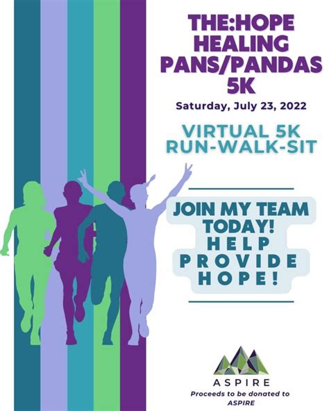 Thehope Healing Pans Pandas 5k Runwalksit Virtual Event Aspire