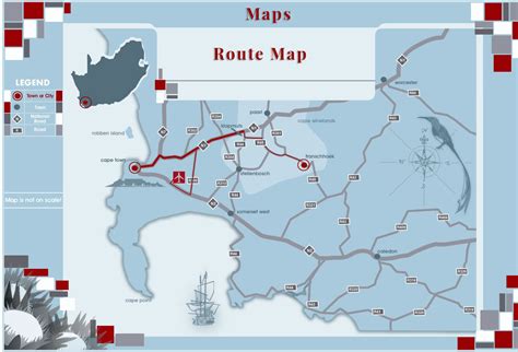 Cape Town To Franschhoek Route Map