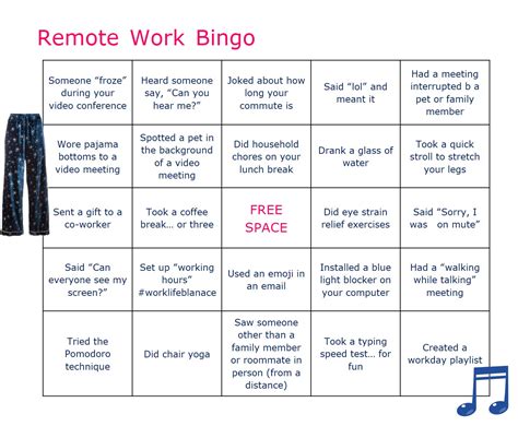 Virtual Bingo For Work