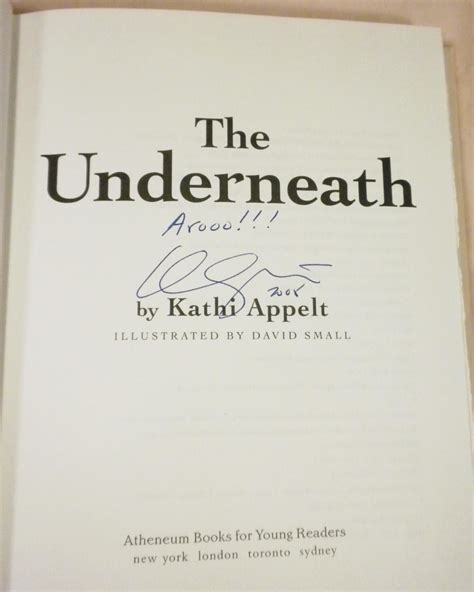 The Underneath Von Kathi Appelt Near Fine Hardcover 2008 1st Edition