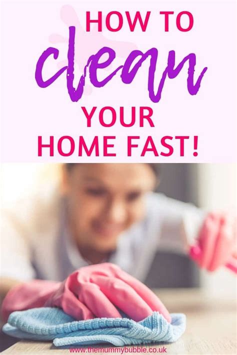 Top Tips For Cleaning Your House Fast Cleaning Clean House Faster