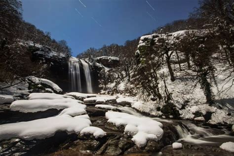 Turkey Bursa Waterfall Snow Winter Water Sky Tree Landscape