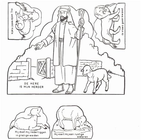 Example of finished coloring sheets from psalm one. 32 Psalm 23 Coloring Page in 2020 | Bible crafts for kids
