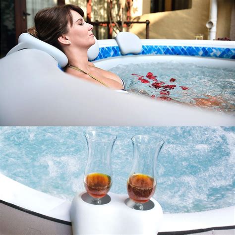 Mspa Self Inflatable Hot Tub Person Jacuzzi Bubble Spa Square Accessories Ebay