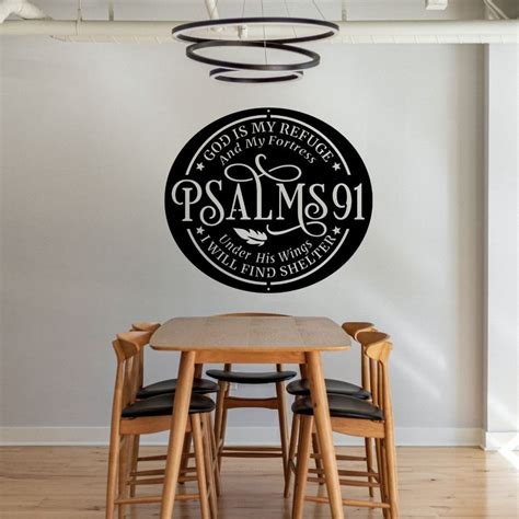 Psalms 91 Scriptures Home Decor Wall Decor Wall Hanging Etsy