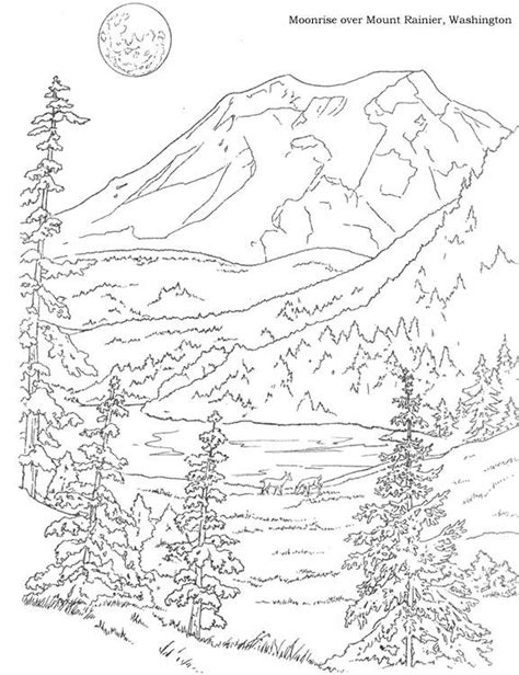 Beach scene coloring page for adults. woods landscape coloring pages - Google Search | Dibujos ...