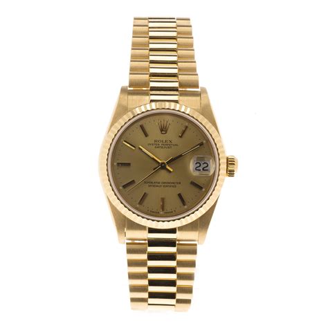 Pre Owned Midsize Rolex Datejust President