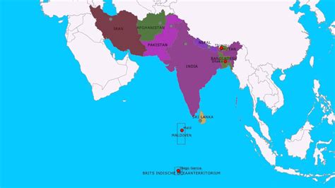 Topografie Landen en hoofdsteden van Zuid-Azië - YouTube