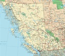 British Columbia Detailed Map