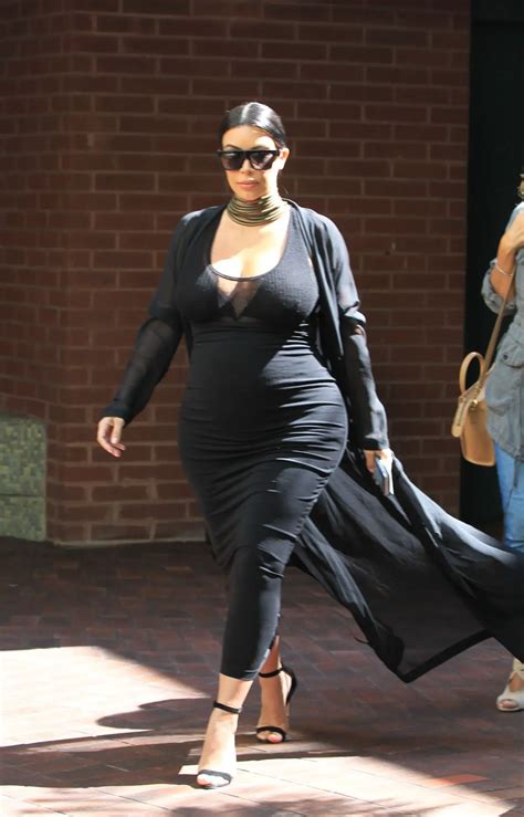 Pregnant Kim Kardashian Out And About In Los Angeles 08 24 2015 Hawtcelebs