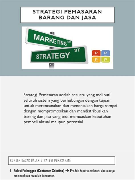 Strategi Pemasaran Barang Dan Jasa Pdf
