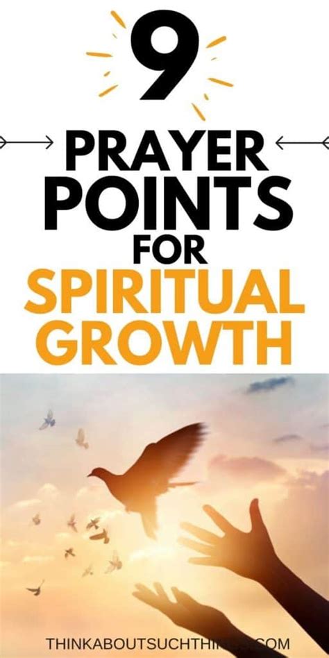 9 Powerful Prayer Points For Spiritual Growth Think About Such Things