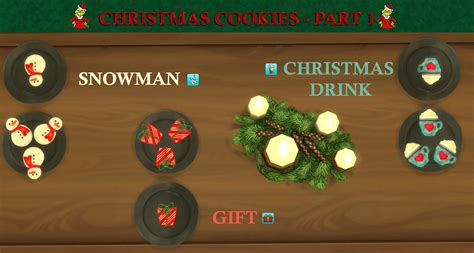 Mod The Sims Custom Christmas Cookies Part 1 Update 9 7 2020