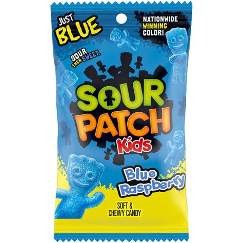 Sour Patch Kids Blue Raspberry Soft And Chewy Candy 1 8 Oz Bag