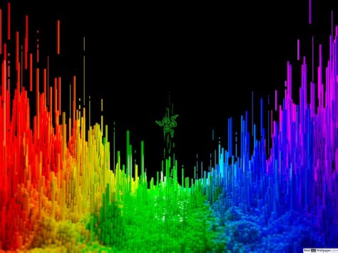 Razer Technology 3d Rainbow Background Hd Wallpaper Download