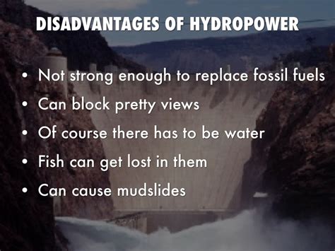 Hydropower Energy Advantages And Disadvantages