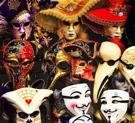 Various Venetian Masks On Sale In Venice Italy Editorial Stock Photo