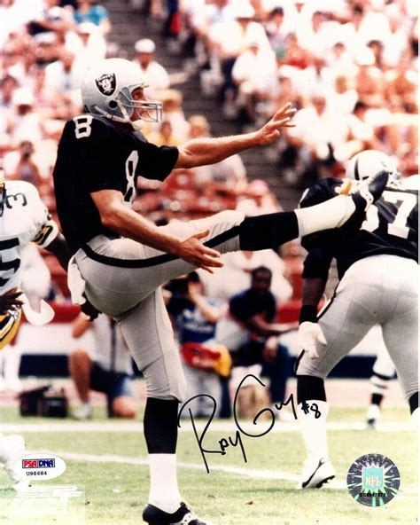 Ray Guy Signed Autographed 8x10 Photo Oakland Raiders Hof