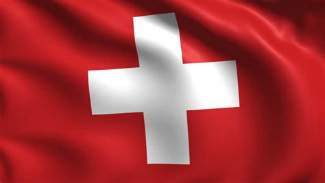Flag of switzerland describes about several regimes, republic, monarchy, fascist corporate state, and communist people the flag of switzerland shows a white cross in the middle of a square red arena. Flag of Switzerland with Fabric Stock Footage Video (100% ...