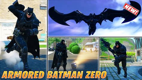 New Armored Batman Zero Skin Bundle Gameplay Fortnite Youtube