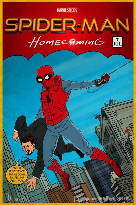 Spider Man Homecoming By Tevin Jones Marvel Superhero Posters