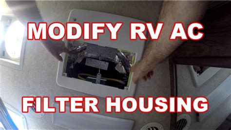 HOW TO MODIFY RV AC AIR FILTER HOUSING PREVENT DUST FROM GETTING