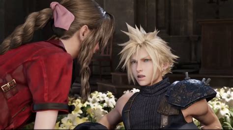 Cloud Crashes On The Church And Meets Aerith Again Final Fantasy 7