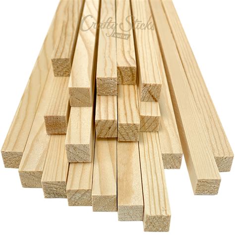 Square Wooden Dowels 12 X 36 Inch Natural Pine Made In T