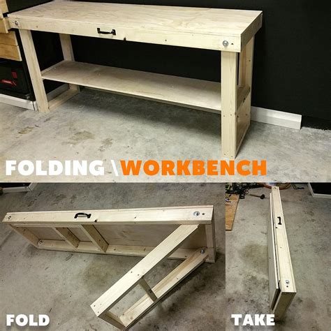 Fold Up Workbench Portable