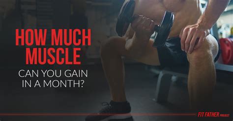 How Much Muscle Can You Gain In A Month The Fit Father Project