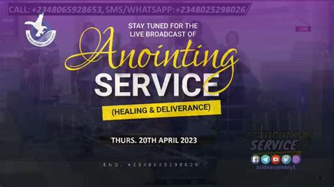 Live Anointing Service Healing Deliverance And Breakthrough Thirs