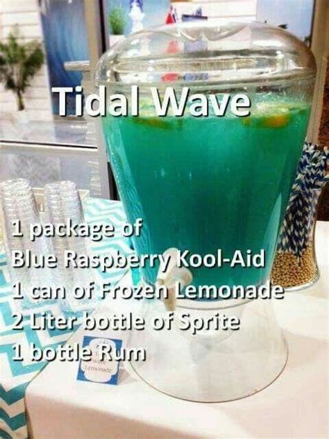 Tidal Wave Drink Food Refreshments Pinterest