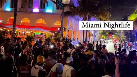 Nightlife South Beach Miami Ocean Drive 4k Night Walk Youtube