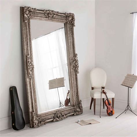 Buckingham Silver Antique French Style Floorstanding Mirror French