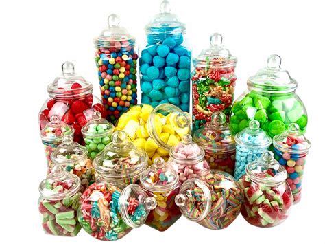 19 Jar Plastic Candy Buffet Sweet Jar Kit Wedding Birthday Etsy Uk