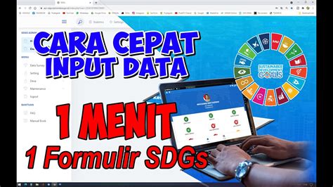 Cara CEPAT Input Data SDGs Menit Formulir SDGs YouTube