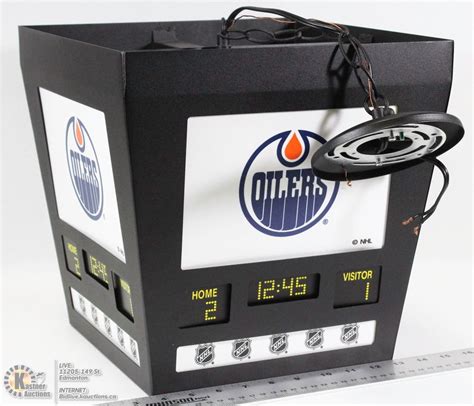 The oilers scored on each of their first two such chances, and from there on they paid attention to territorial play and game management while taking few offensive risks. EDMONTON OILERS SCORE-BOARD LIGHT FIXTURE