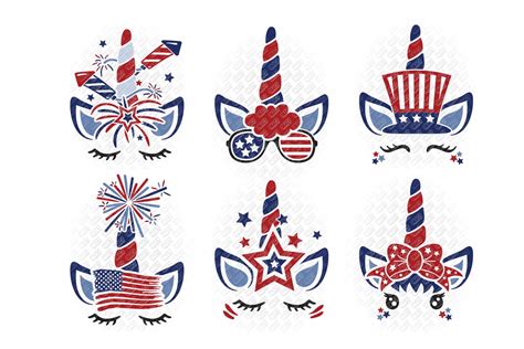 4th of July Unicorn SVG in SVG/DXF/EPS/JPG/PNG • OhMyCuttables