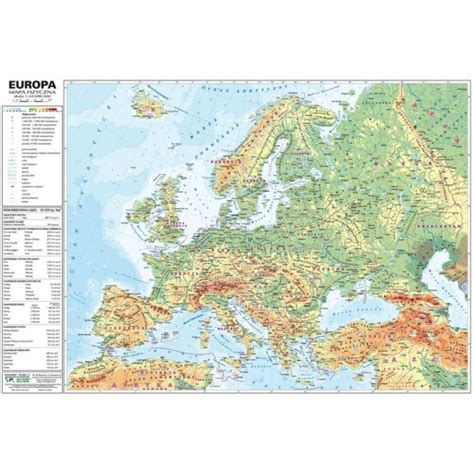Mapa Fizyczna I Polityczna Europy | Mapa Europy