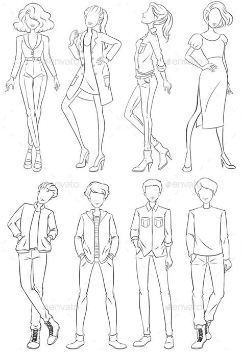 Fashion Human Figure Sketches Drawing Poses Figure Sketching