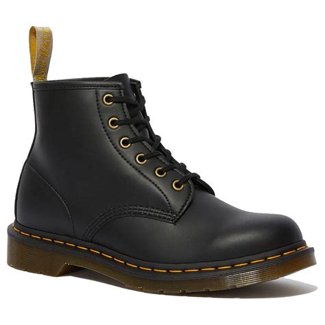 Vegan 101 Dr Martens Womens Retro Ankle Boots In Black