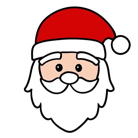how to draw santa s face sketchok easy drawing guides