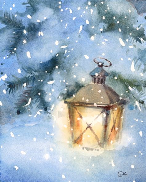 5 Chill Ways To Paint Falling Snow With Watercolors Watercolor
