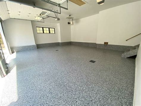 Epoxy Stone Floor Coating Garage Flooring Installation